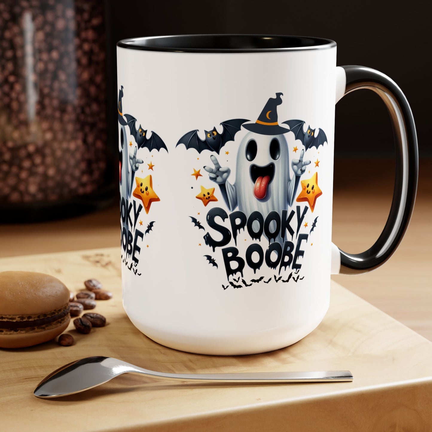 Spooky Boo Happy Halloween Coffee Mug, Let's Go Halloween Coffee Mug, Trick or Treat Halloween Coffee Mug, Cute Ghost Coffee Mug, Spooky Season Halloween Coffee Mug.