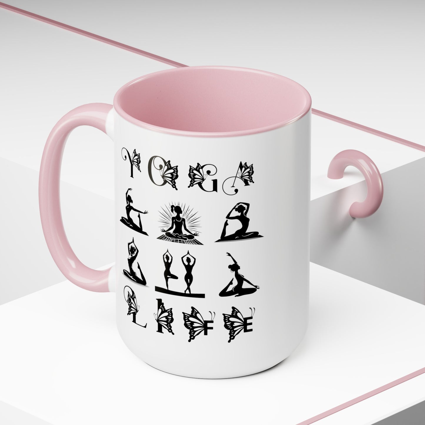 Yoga Life Coffee Mug, Cute Yoga Coffee Mug, Yoga lovers Coffee Mug, Yoga Instructor Gift, Gift For Yoga lover, Gift For Yogi.