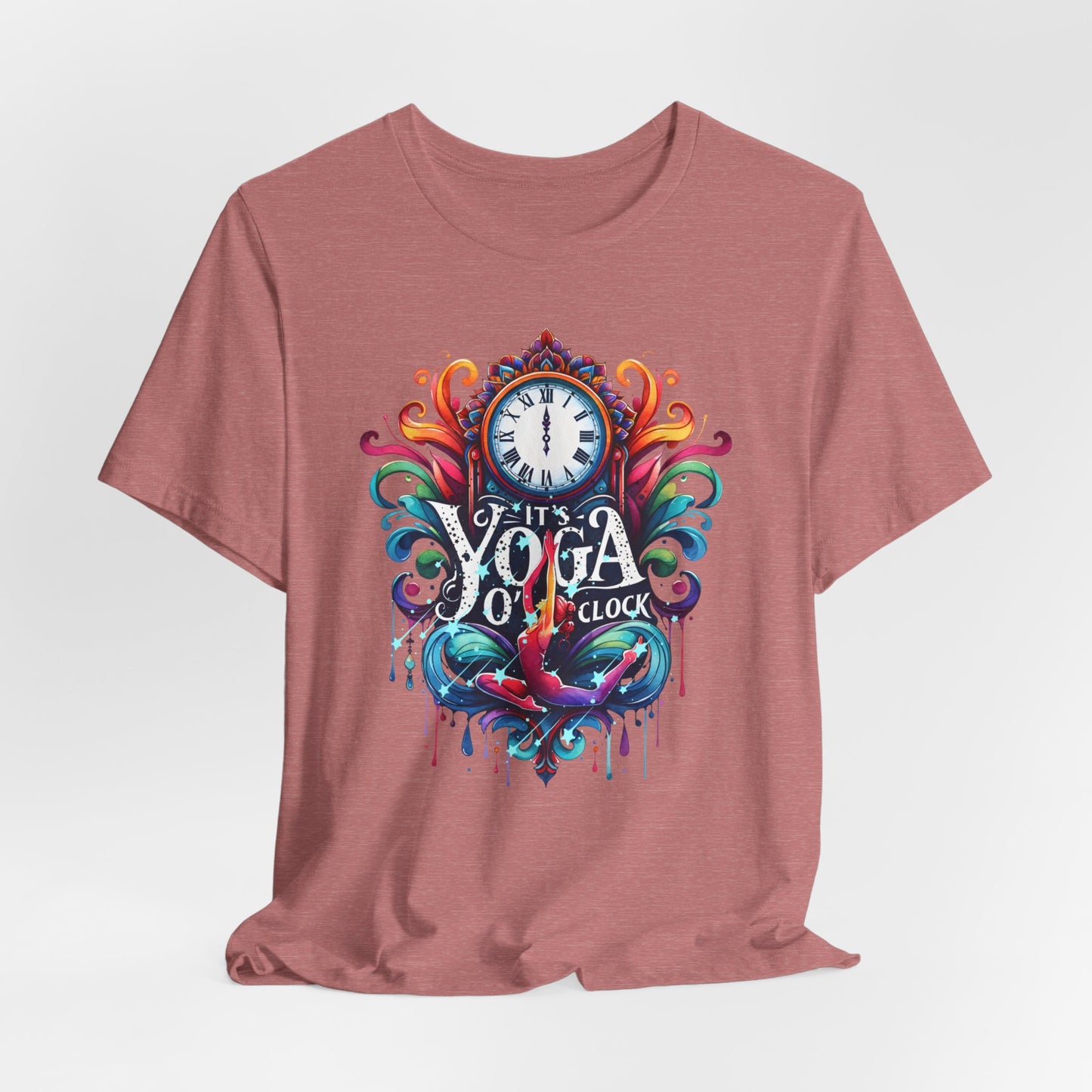 It's Yoga O'clock Yoga T-Shirt, Cute Yoga workout Shirt, Yoga lovers T-shirt, Yoga Instructor Gift, Gym shirt, Gift For Yoga lover, Gift For Yogi.