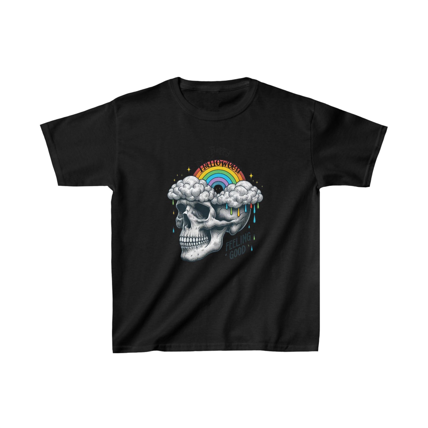 Happy Halloween Kids Shirt, Spooky Halloween Kids Heavy Cotton™ Tee, Spooky Season Kids Shirt, Spooky Vibes Shirt, Trick Or Treat Cotton T-Shirt.