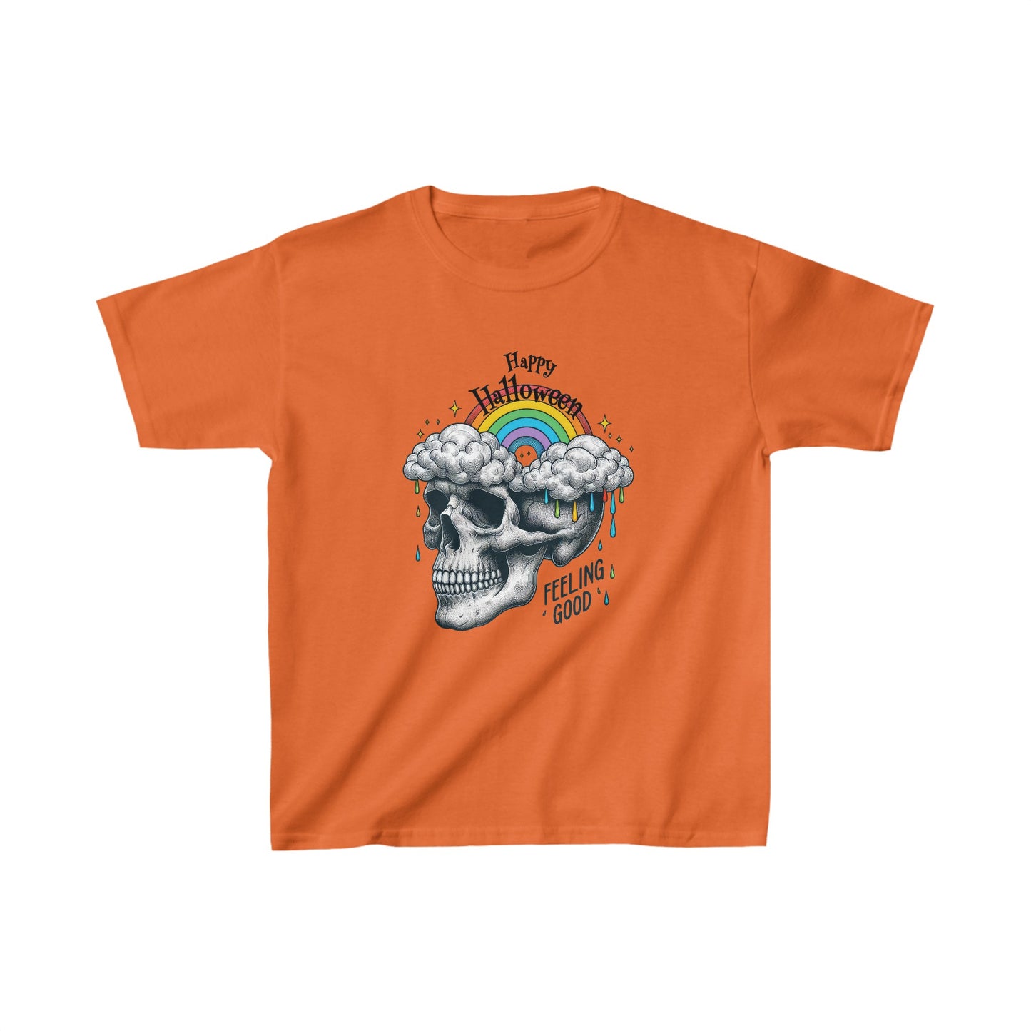 Happy Halloween Kids Shirt, Spooky Halloween Kids Heavy Cotton™ Tee, Spooky Season Kids Shirt, Spooky Vibes Shirt, Trick Or Treat Cotton T-Shirt.