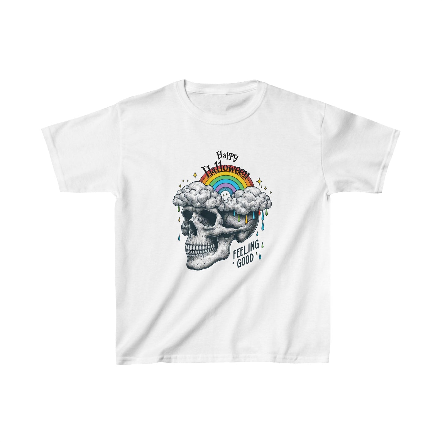 Happy Halloween Kids Shirt, Spooky Halloween Kids Heavy Cotton™ Tee, Spooky Season Kids Shirt, Spooky Vibes Shirt, Trick Or Treat Cotton T-Shirt.