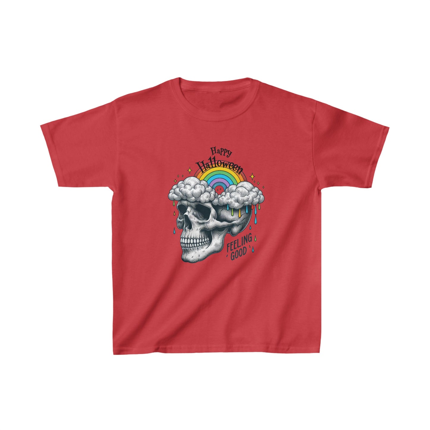 Happy Halloween Kids Shirt, Spooky Halloween Kids Heavy Cotton™ Tee, Spooky Season Kids Shirt, Spooky Vibes Shirt, Trick Or Treat Cotton T-Shirt.