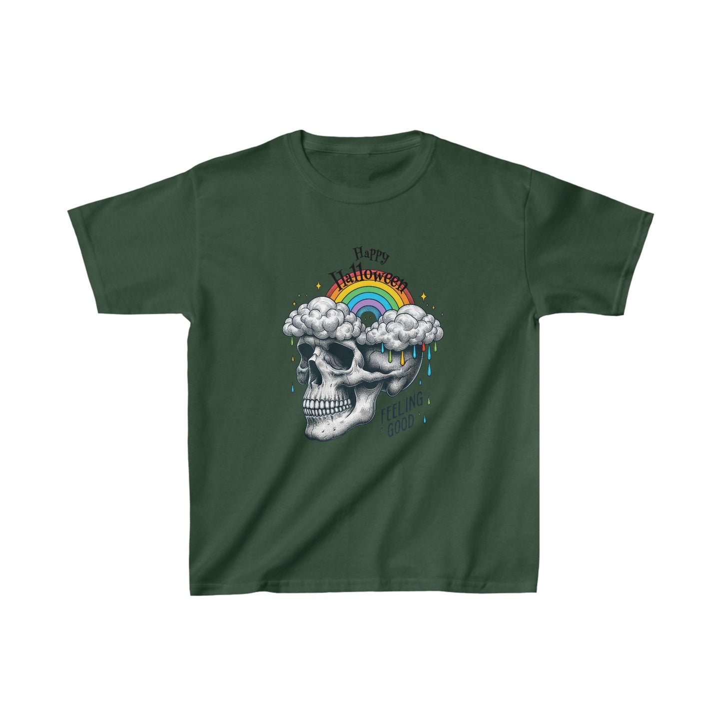 Happy Halloween Kids Shirt, Spooky Halloween Kids Heavy Cotton™ Tee, Spooky Season Kids Shirt, Spooky Vibes Shirt, Trick Or Treat Cotton T-Shirt.