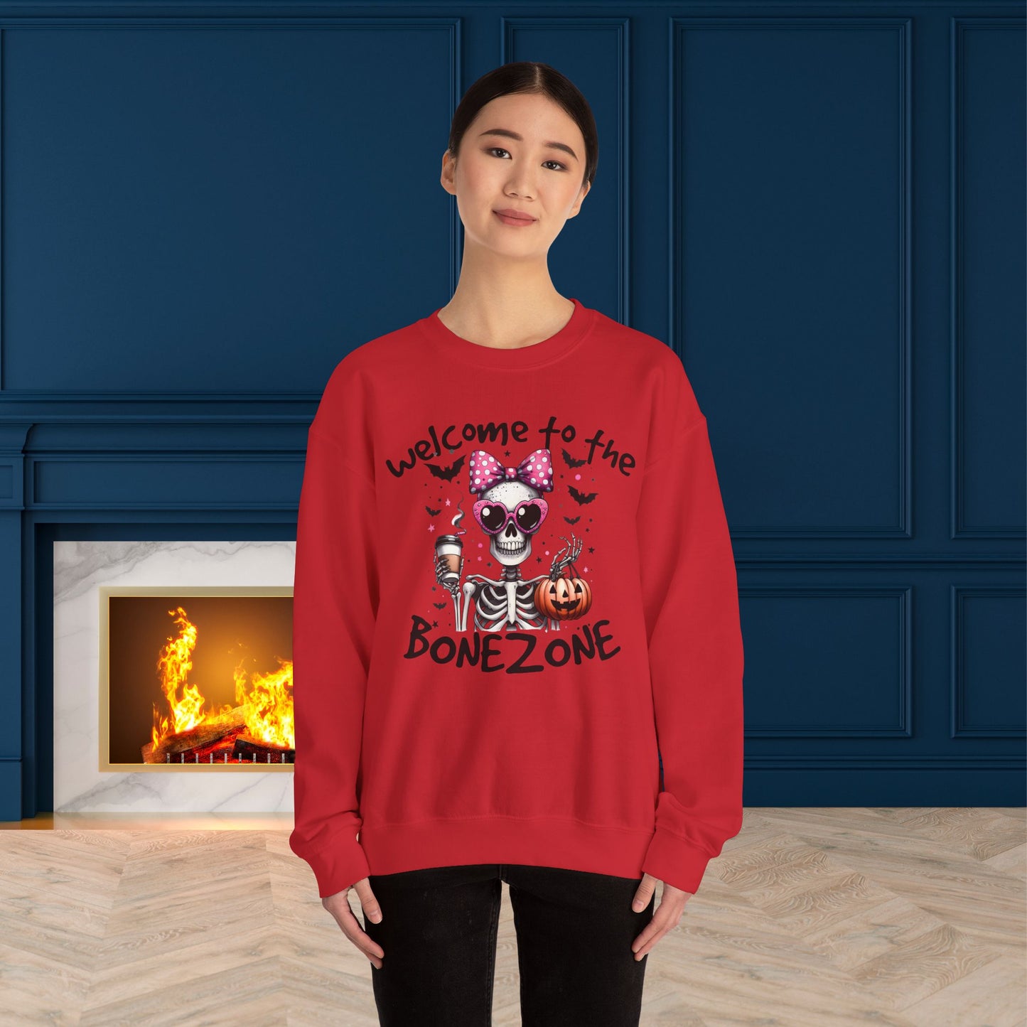 Halloween Sweatshirt, Happy Halloween Sweatshirt - Unisex Heavy Blend Crewneck, Halloween Sweatshirt, Cute Spooky Ghost sweatshirt.