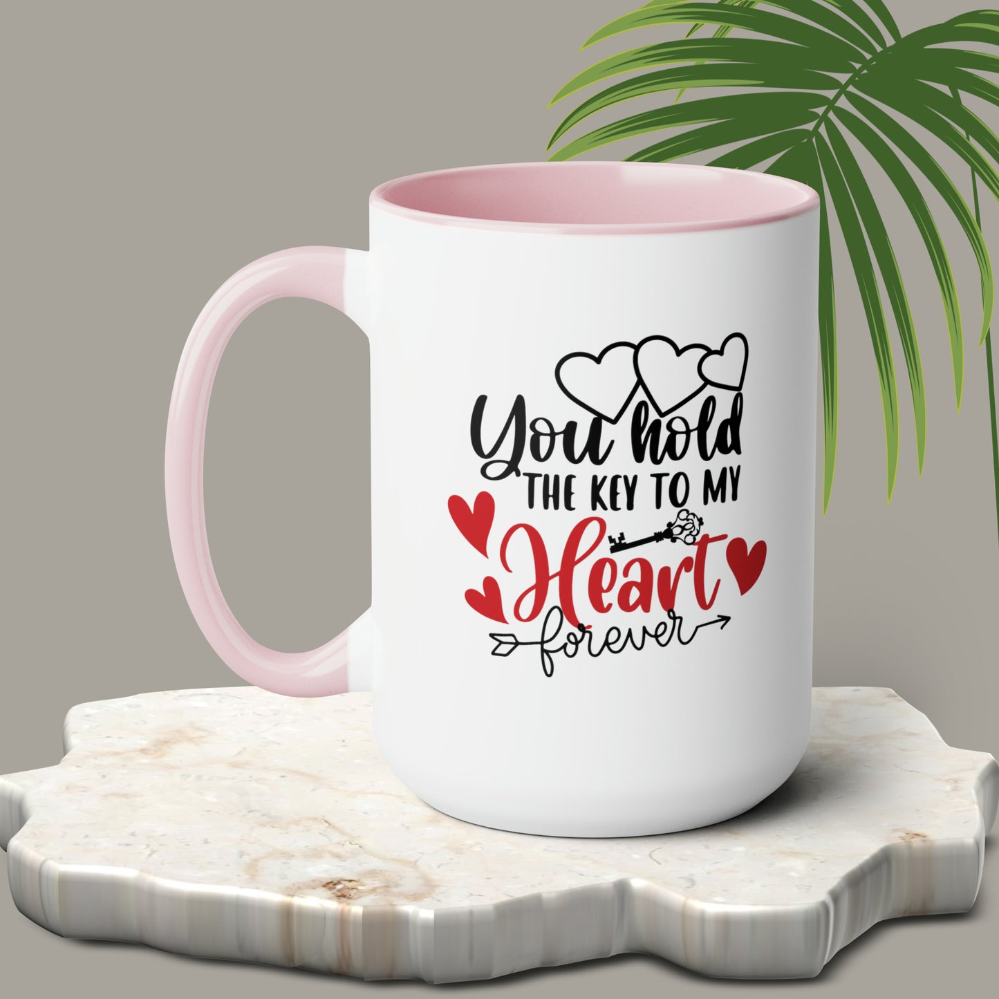 Happy valentines day Two-Tone Coffee Mugs, 15oz