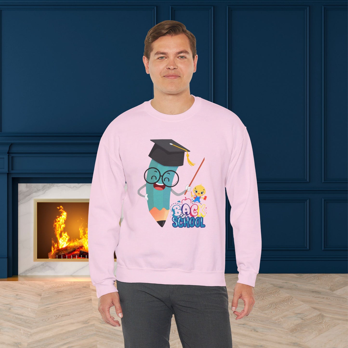 Back To school unisex heavy blend crewneck sweatshirt, We Love Teachers Sweatshirt,Teacher Back To school Sweatshirt. First Day Vibes Sweatshirt.