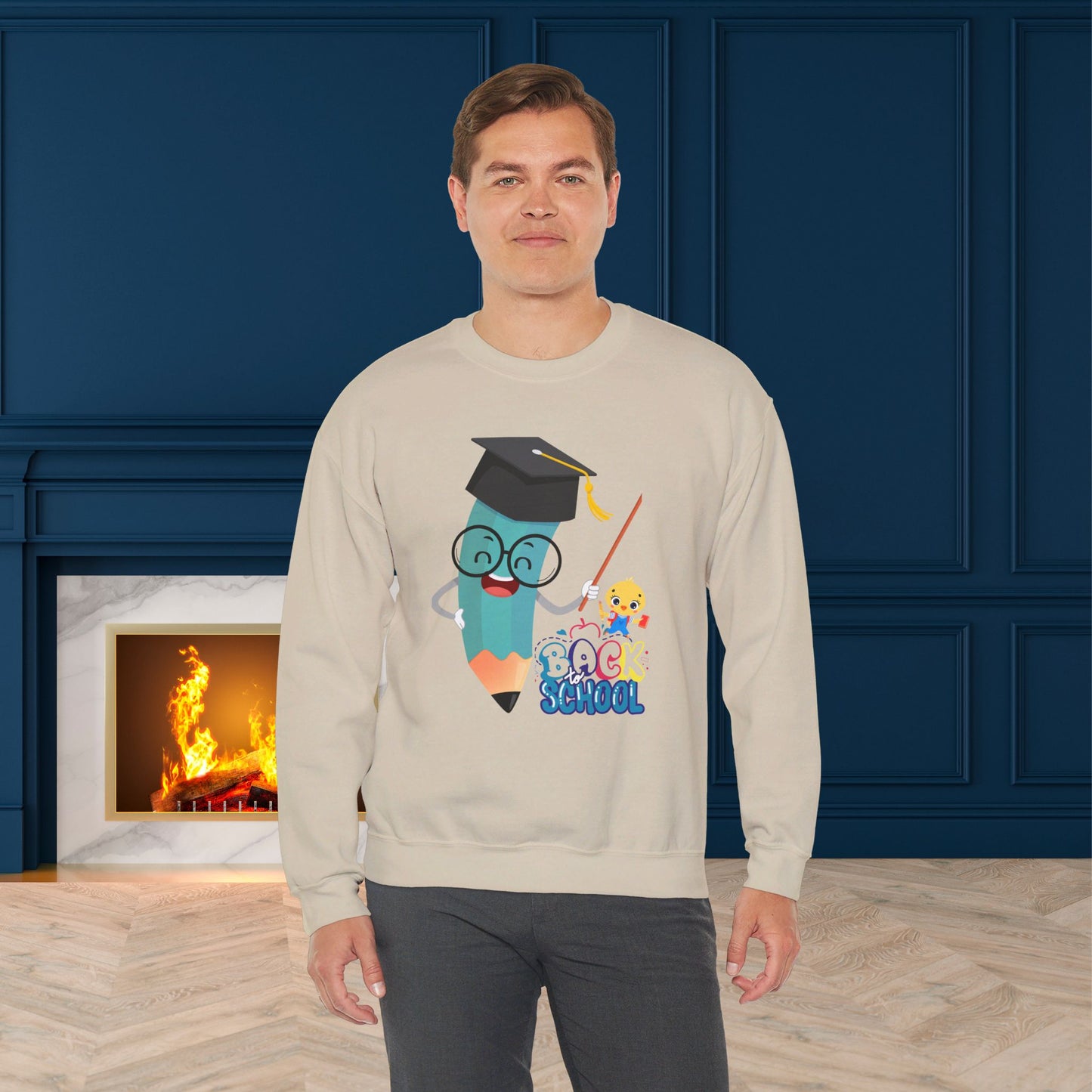 Back To school unisex heavy blend crewneck sweatshirt, We Love Teachers Sweatshirt,Teacher Back To school Sweatshirt. First Day Vibes Sweatshirt.