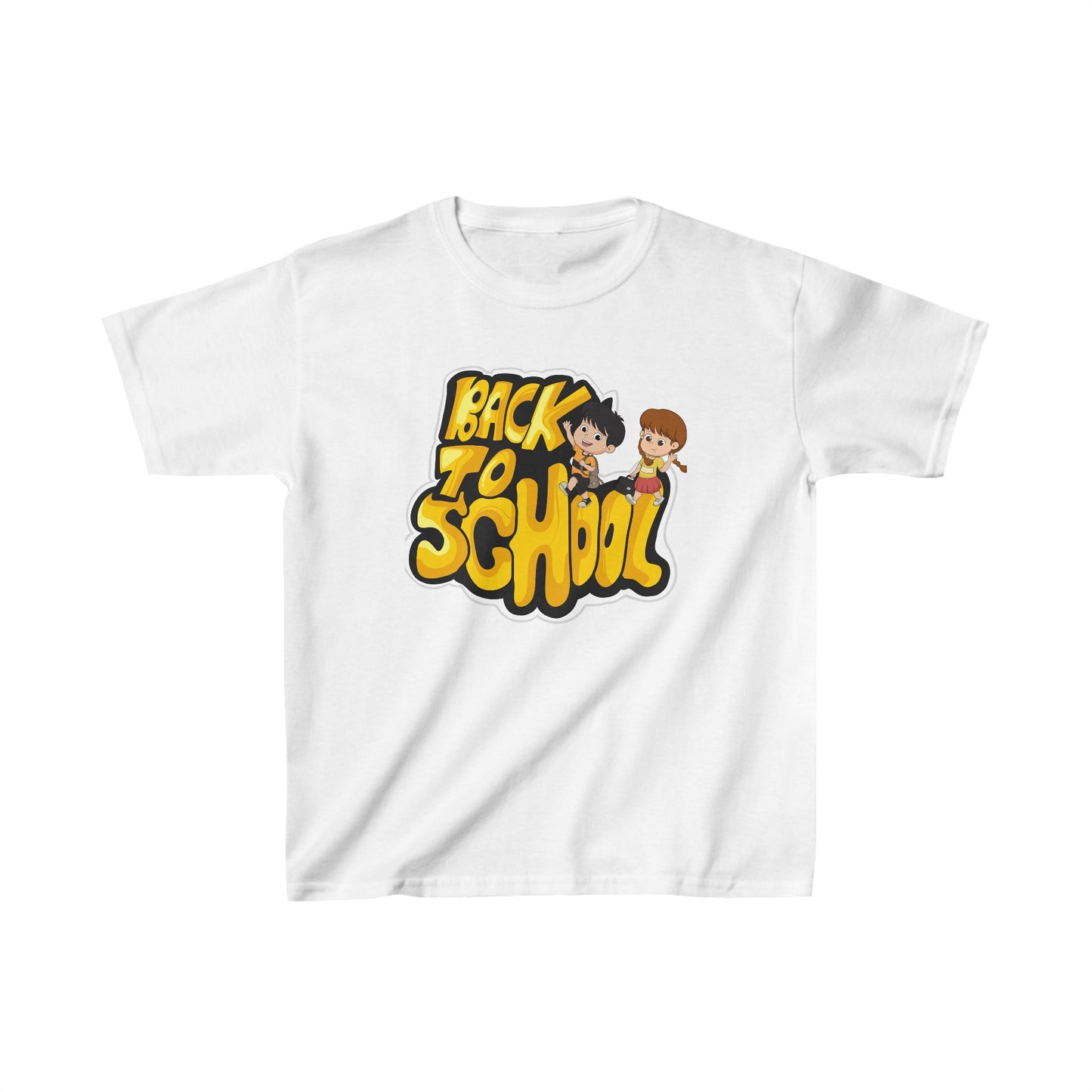 Back To School Kids Heavy Cotton™ Tee, Back to school Kids Shirt, 1st Day Of School Shirt, Back To School Cotton T-Shirt.