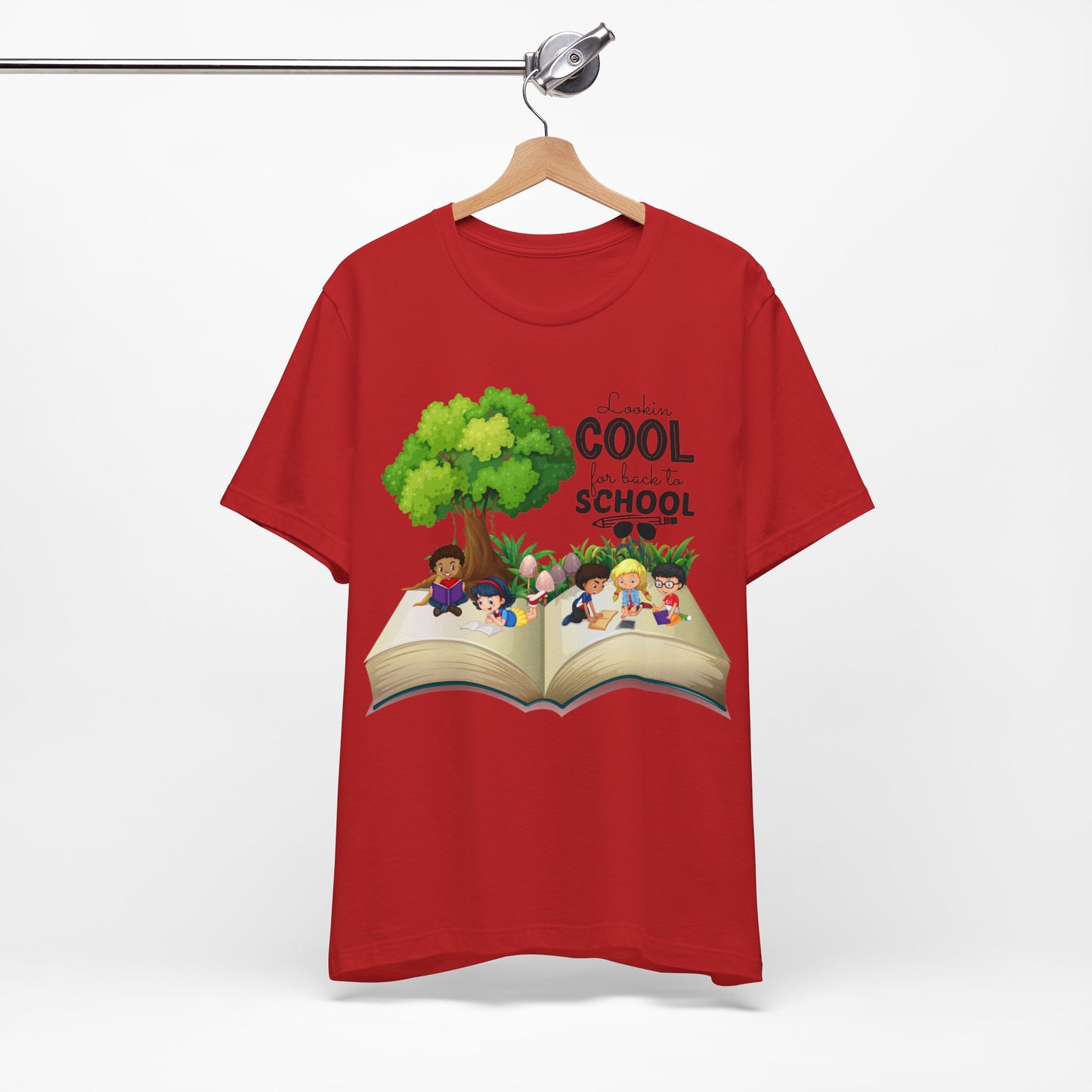 Looking Cool For BackTo School T-Shirt, Hello Teacher T-Shirt, Back To School T-Shirt, Teach Love Inspire Teacher Shirt, Teacher Back To school unisex jersey short sleeve.First Day Vibes T-Shirt.