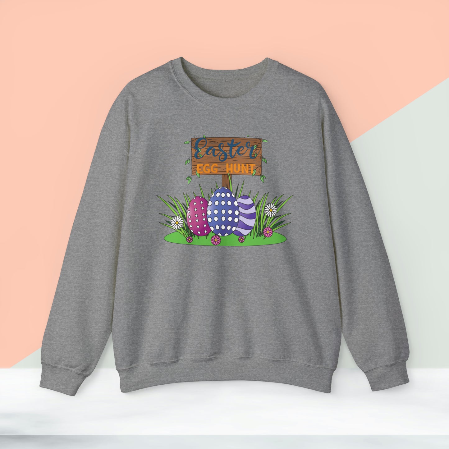 Easter Egg Hunt Unisex Crewneck Sweatshirt, Happy Easter Sweatshirt