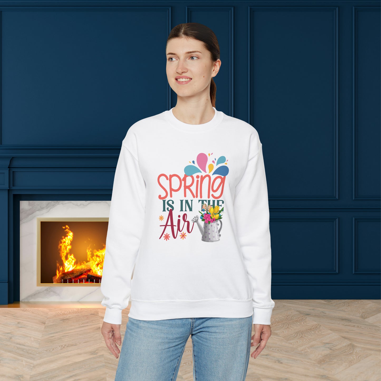 Spring The Is In The Air Unisex Crewneck Sweatshirt