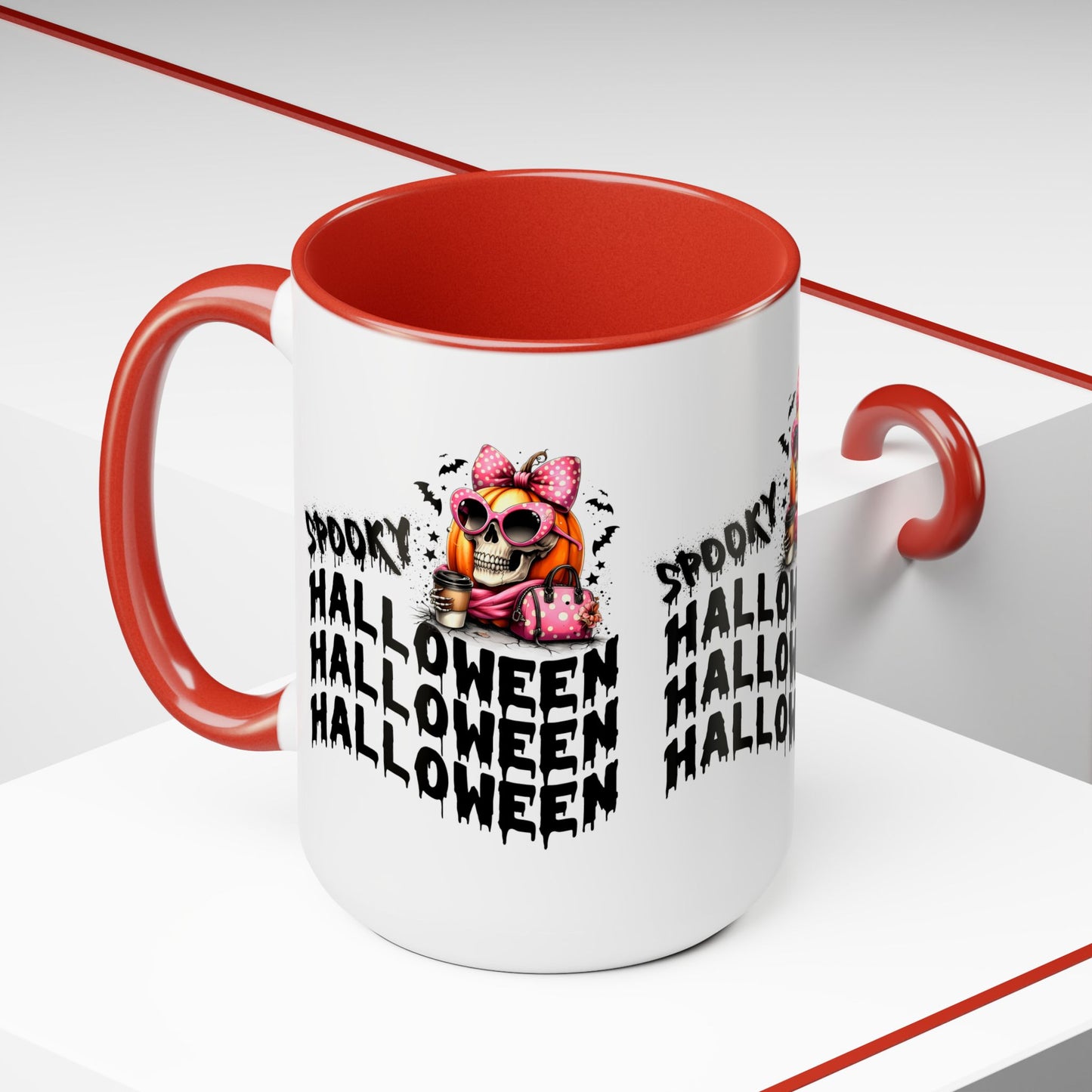 Spooky Halloween Coffee Mug, Beware Halloween Coffee Mug, Trick or Treat Halloween Coffee Mug, Cute Skeleton Coffee Mug, Spooky Season Halloween Coffee Mug.