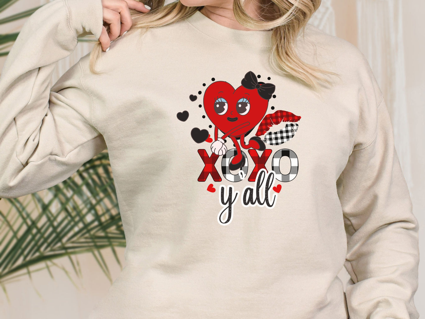 Happy valentines day Unisex Heavy Blend™ Crewneck Sweatshirt