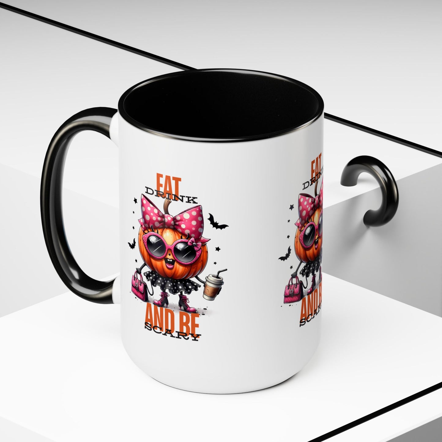 Eat Drink And Be Scary Halloween Coffee Mug, Let's Go Halloween Coffee Mug, Trick or Treat Halloween Coffee Mug, Cute Skeleton Coffee Mug, Spooky Season Halloween Coffee Mug.