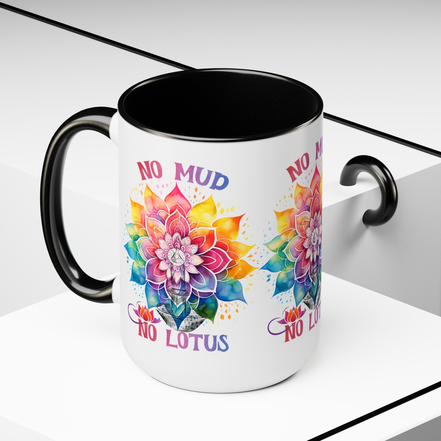 No Mud No Lotus Yoga Coffee Mug, Cute Yoga Coffee Mug, Yoga lovers Coffee Mug, Yoga Instructor Gift, Gift For Yoga lover, Gift For Yogi.