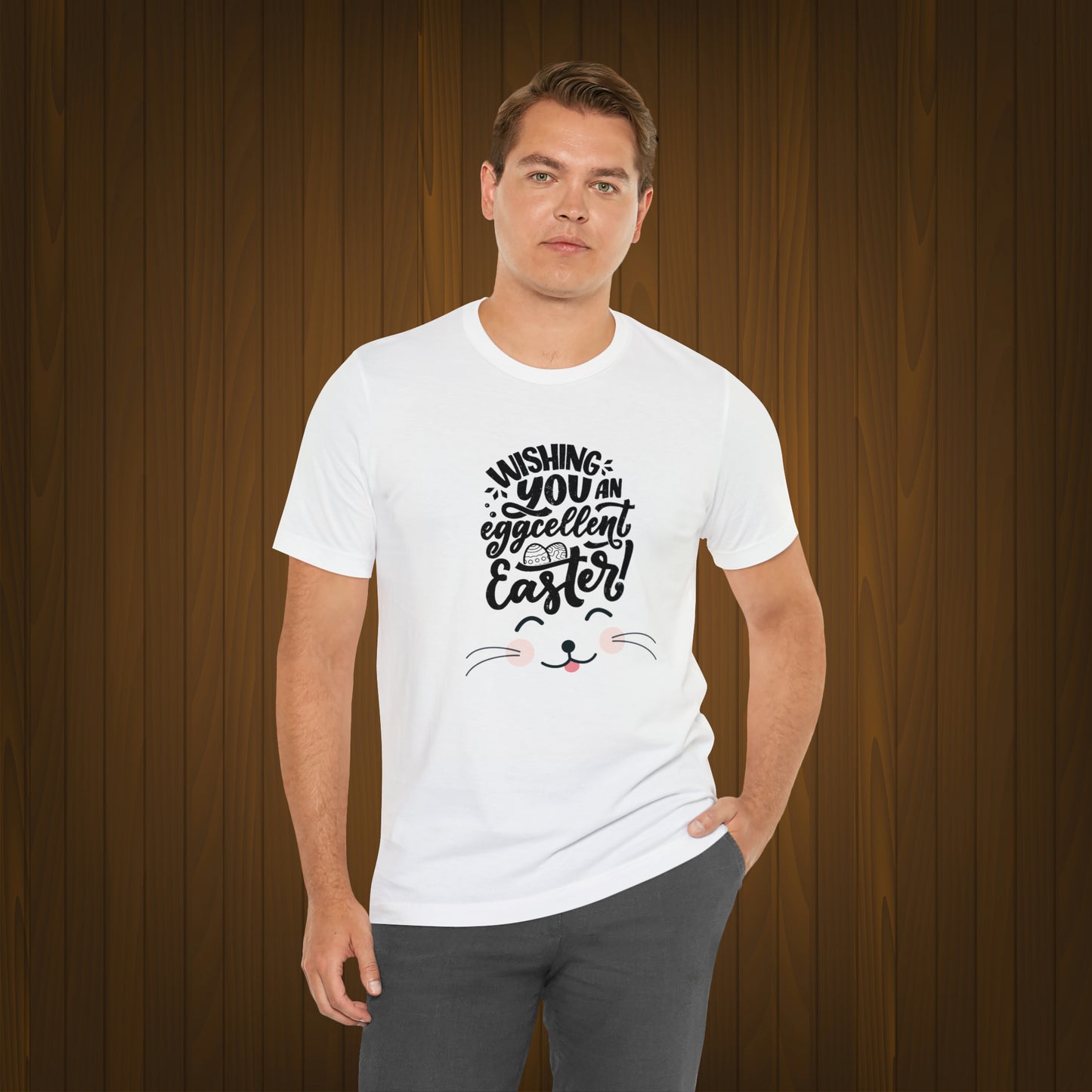 Happy Easter Unisex Jersey Short Sleeve Tee
