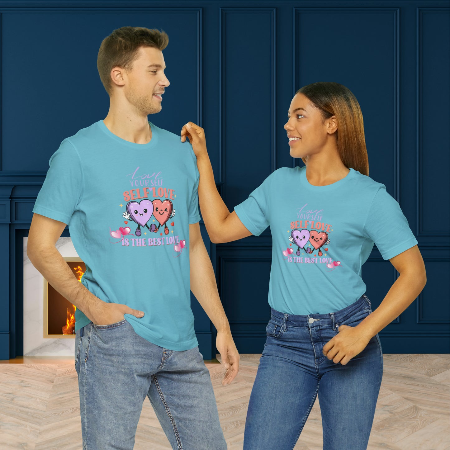 Happy valentines day Unisex Jersey Short Sleeve Tee