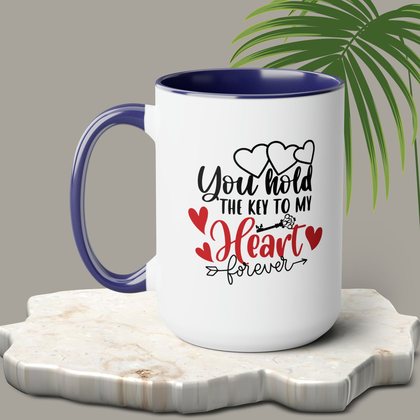 Happy valentines day Two-Tone Coffee Mugs, 15oz