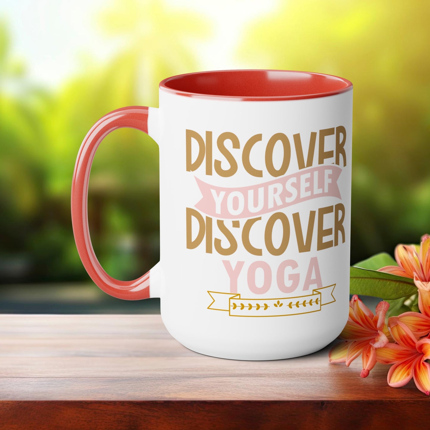Discover Yourself Discover Yoga Coffee Mug, Cute Yoga Coffee Mug, Yoga lovers Coffee Mug, Yoga Instructor Gift, Gift For Yoga lover, Gift For Yogi.