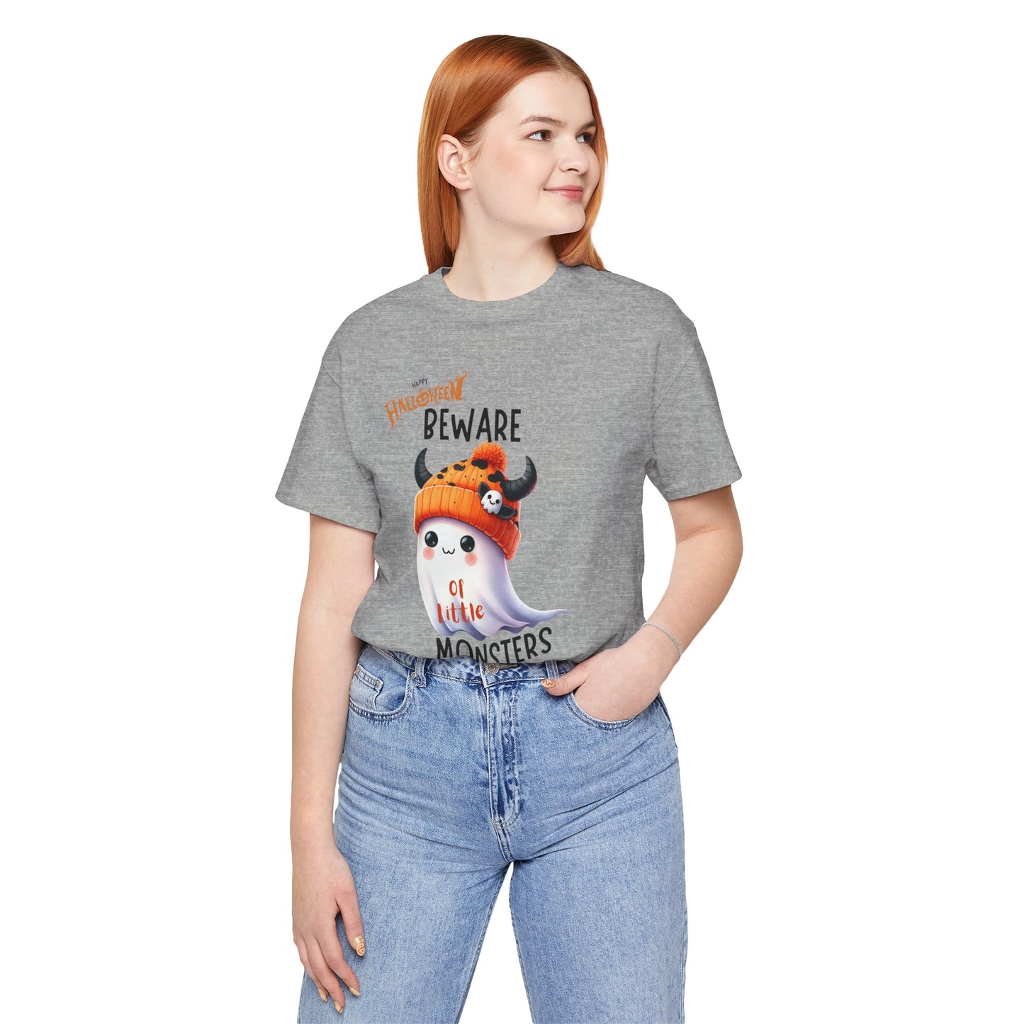 Beware Of Little Monsters T-shirt, Happy Halloween Skeleton T-shirt, Happy Halloween T-shirt, Trick Or Treat T-shirt, Halloween T-shirt, Cool Halloween T-shirt, Spooky T-shirt,