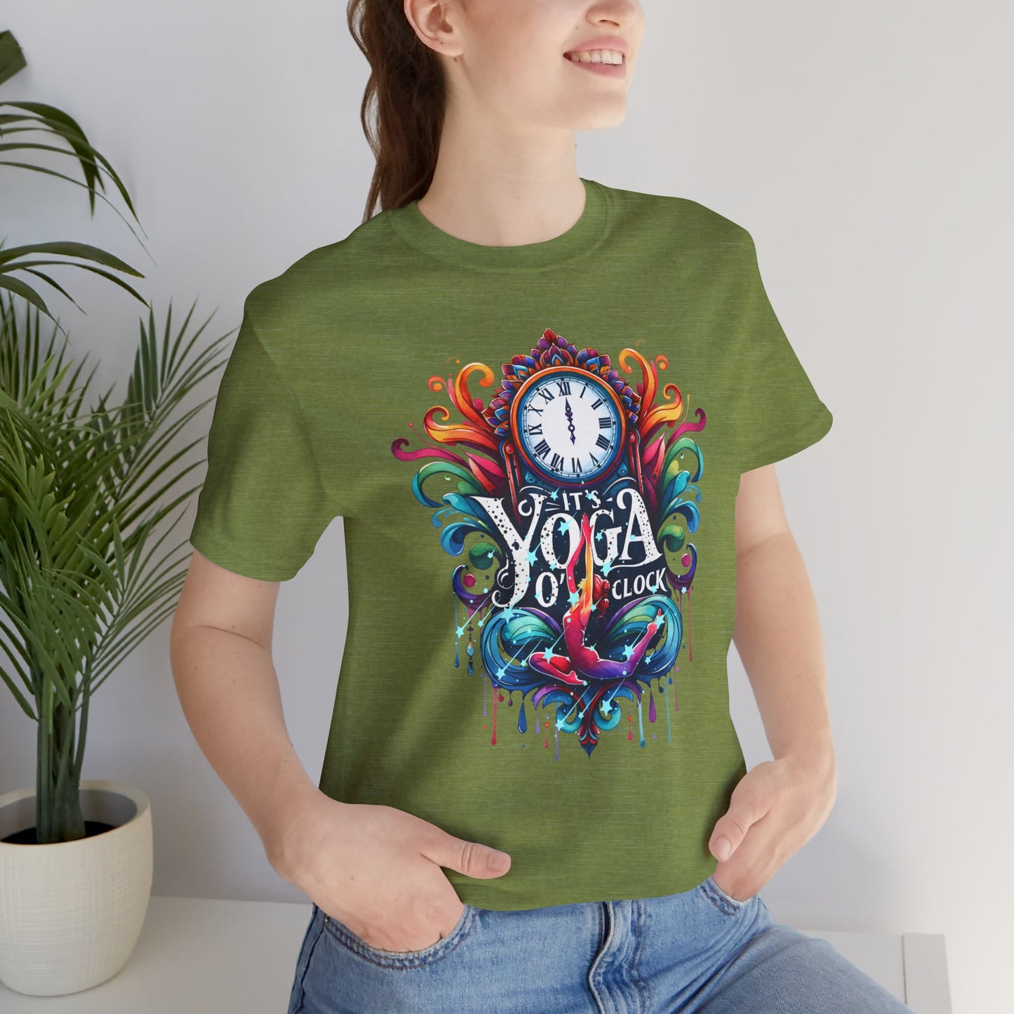 It's Yoga O'clock Yoga T-Shirt, Cute Yoga workout Shirt, Yoga lovers T-shirt, Yoga Instructor Gift, Gym shirt, Gift For Yoga lover, Gift For Yogi.