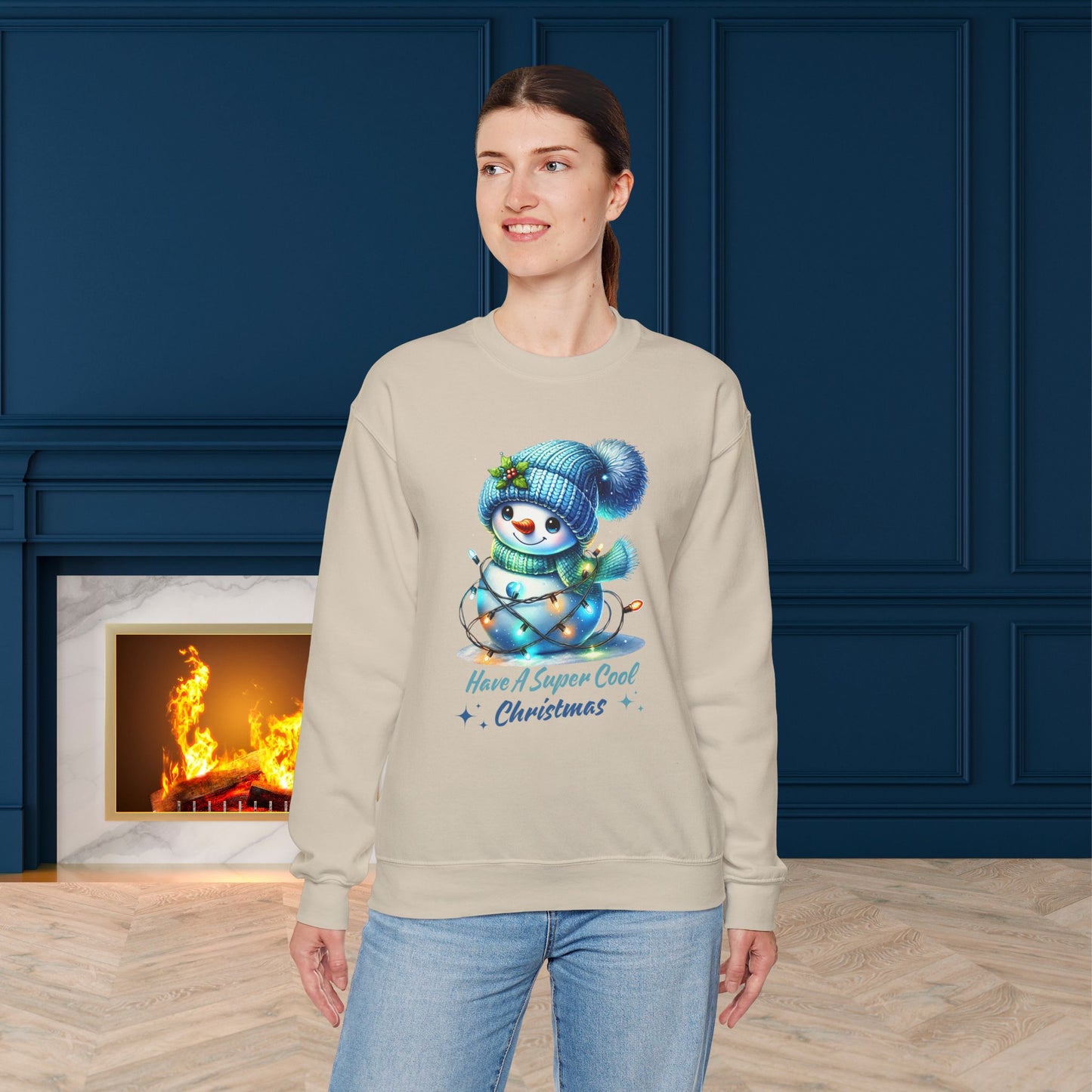Have A Super Cool Christmas Sweatshirt - Unisex Heavy Blend, Merry Christmas, Festive, Christmas Gift, Crewneck, merry Christmas Sweatshirt, Christmas Sweatshirt Christmas Gift, Festive Sweatshirt.