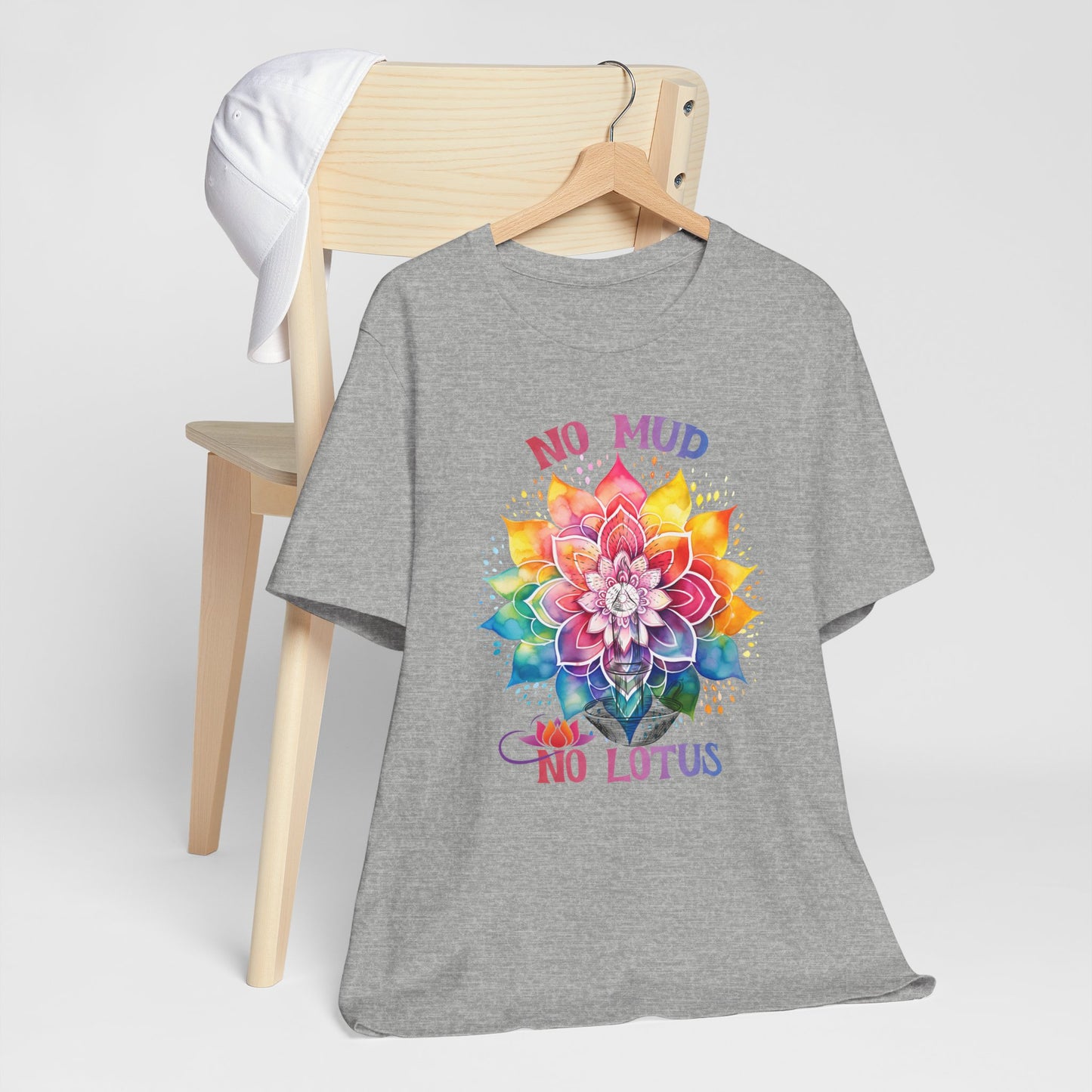 No Mud No Lotus Yoga T-Shirt, Cute Yoga workout Shirt, Yoga lovers T-shirt, Yoga Instructor Gift, Gym shirt, Gift For Yoga lover, Gift For Yogi.