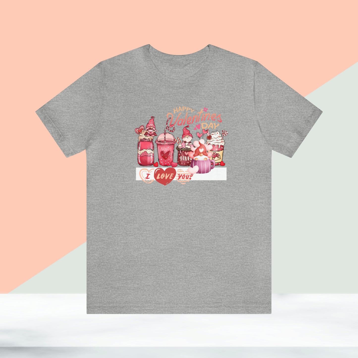 Happy valentines day Unisex Jersey Short Sleeve Tee