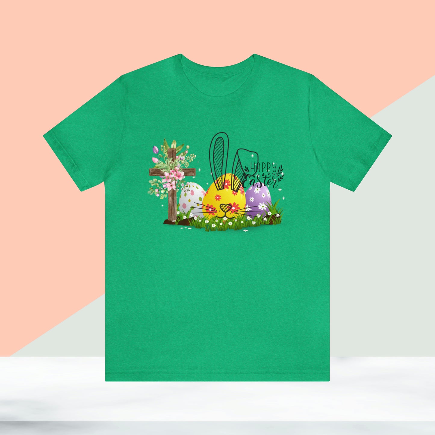 Happy Easter Unisex Jersey Short Sleeve Tee