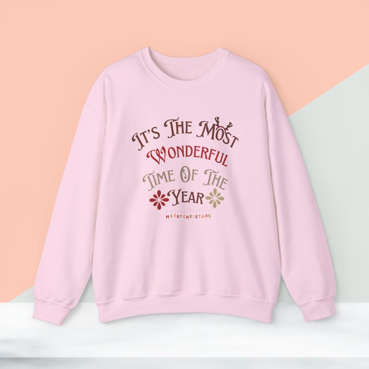 It's The Most Wonderful Time Of The Year Sweatshirt - Unisex Heavy Blend, Merry Christmas, Festive, Christmas Gift, Crewneck, merry Christmas Sweatshirt, Christmas Sweatshirt Christmas Gift, Festive Sweatshirt.