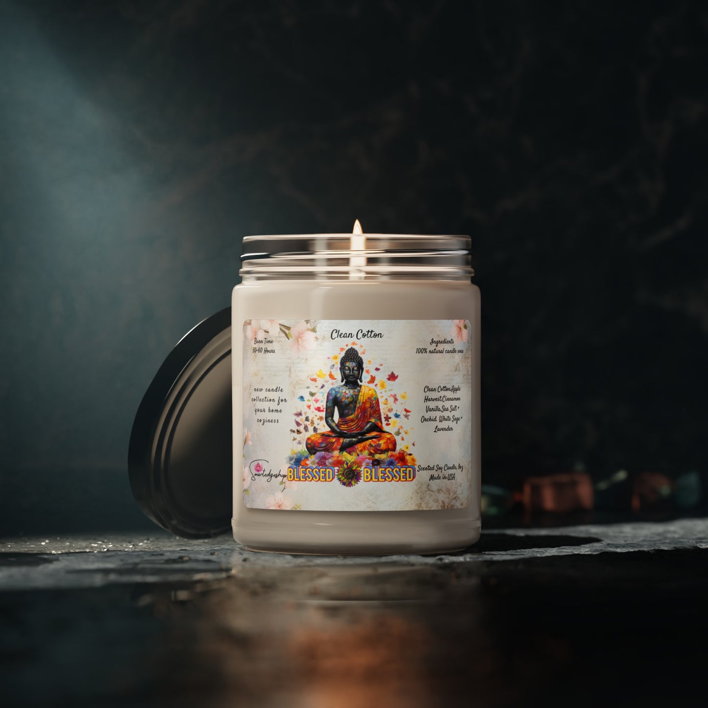Blessed Yoga Scented Soy Candle, 9oz,Yoga , CuteCandle, Mindful Gift, Yoga lovers candle, Yoga Instructor Gift, Gift For Yoga lovers, Gift For Yogi.