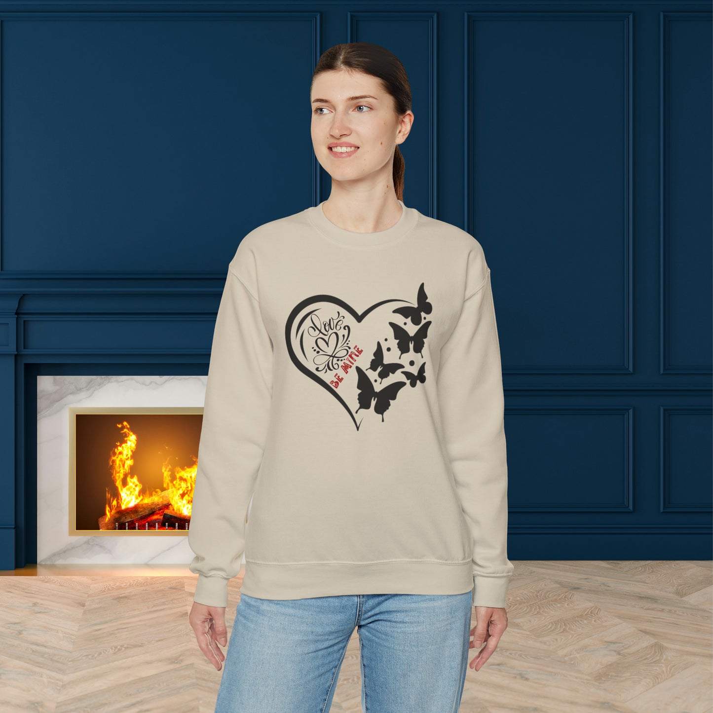 Happy valentines day Unisex Heavy Blend™ Crewneck Sweatshirt