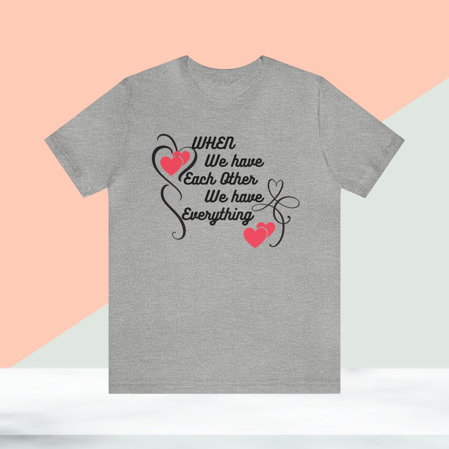 Happy valentines day Unisex Jersey Short Sleeve Tee