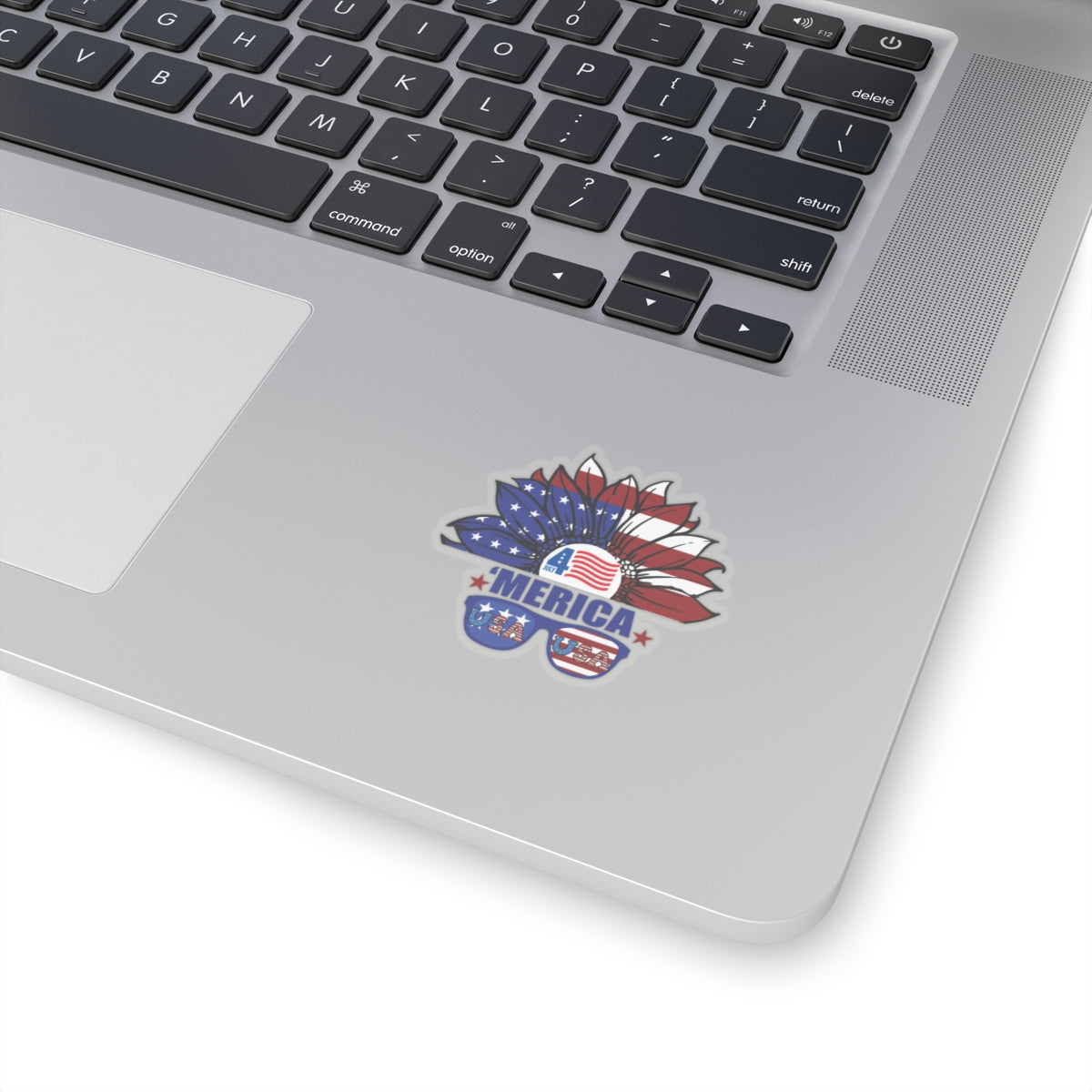 Happy 4th Of July Kiss-Cut Stickers, America, Flag, Peace Love America. Proud To Be An American, Red White Blue stickers.