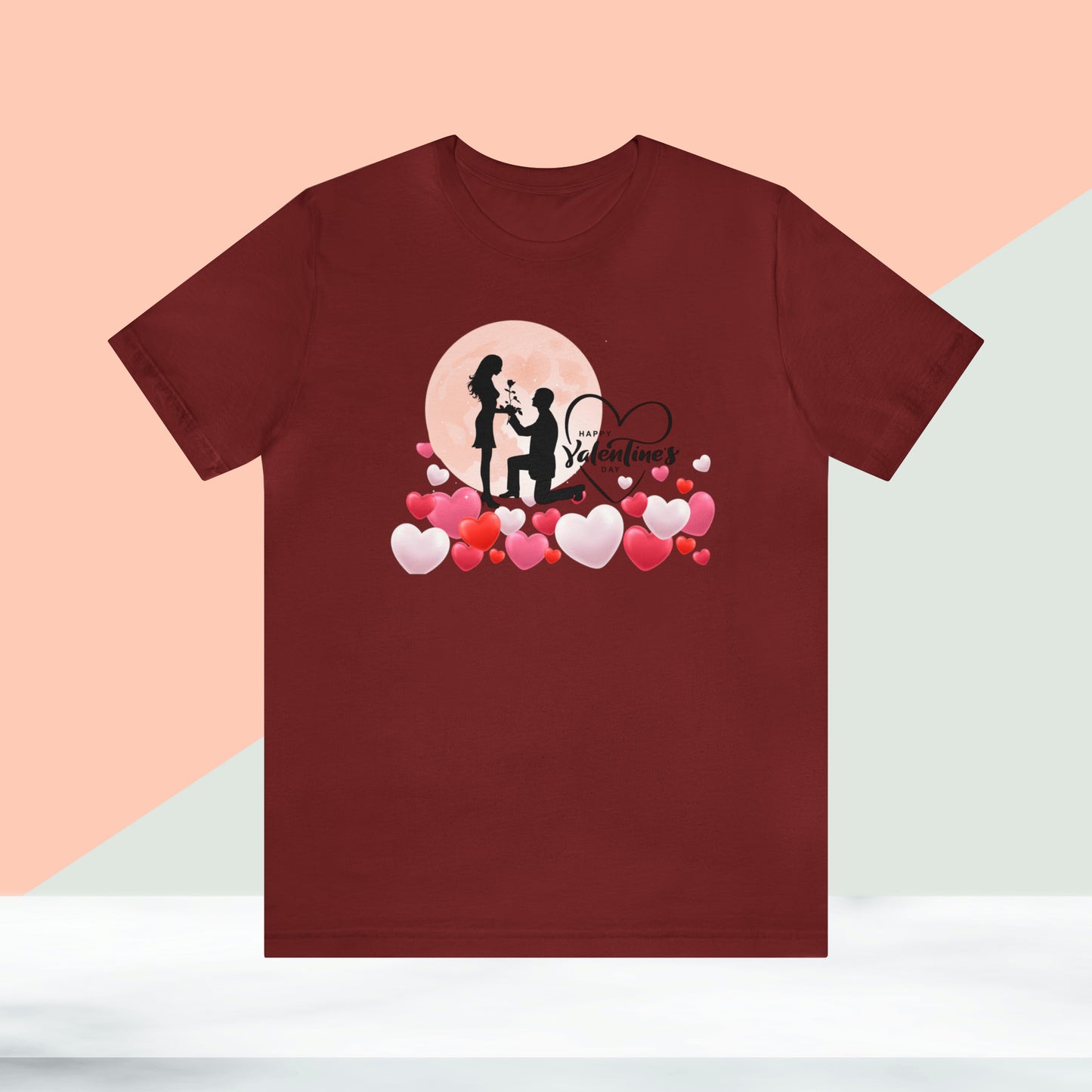 Happy valentines day Unisex Jersey Short Sleeve Tee