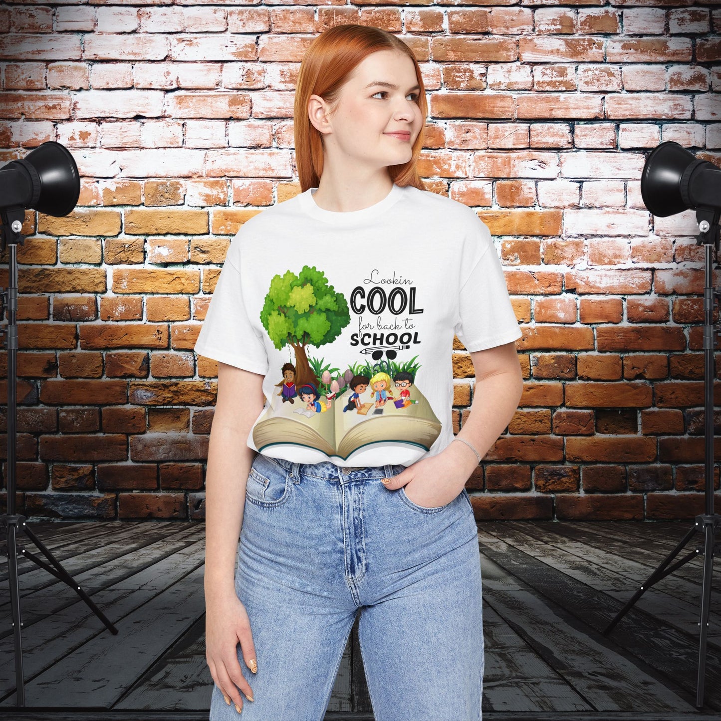 Looking Cool For BackTo School T-Shirt, Hello Teacher T-Shirt, Back To School T-Shirt, Teach Love Inspire Teacher Shirt, Teacher Back To school unisex jersey short sleeve.First Day Vibes T-Shirt.
