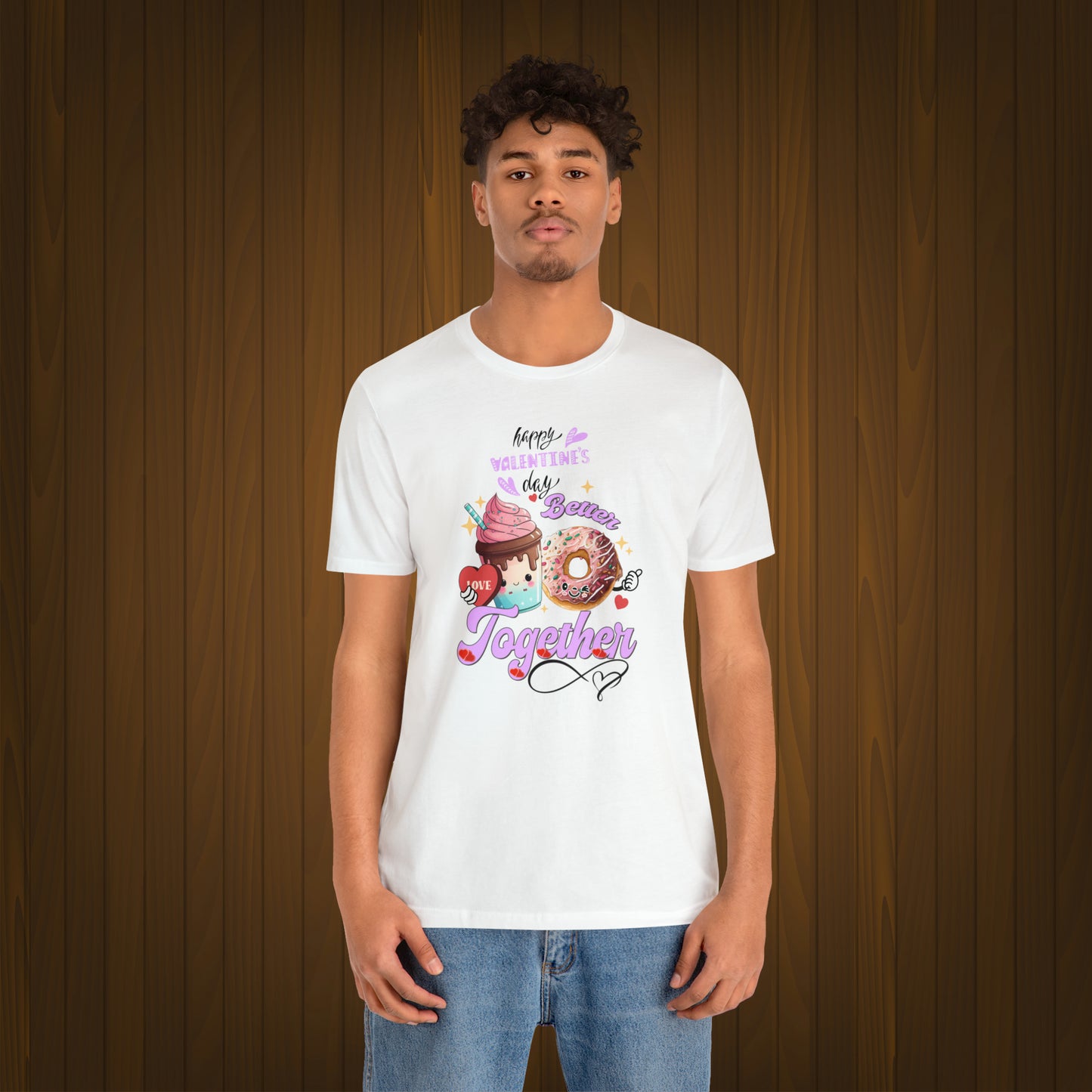 Happy valentines day Unisex Jersey Short Sleeve Tee