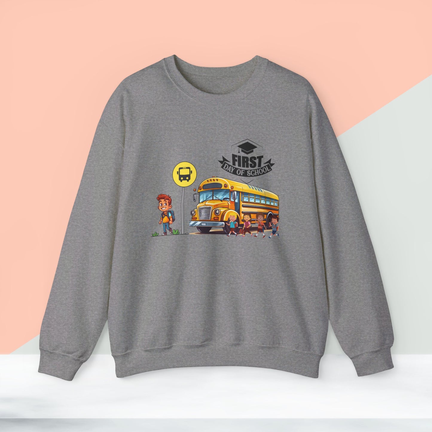 Back To school unisex heavy blend crewneck sweatshirt, We Love Teachers Sweatshirt,Teacher Back To school Sweatshirt. First Day Vibes Sweatshirt.