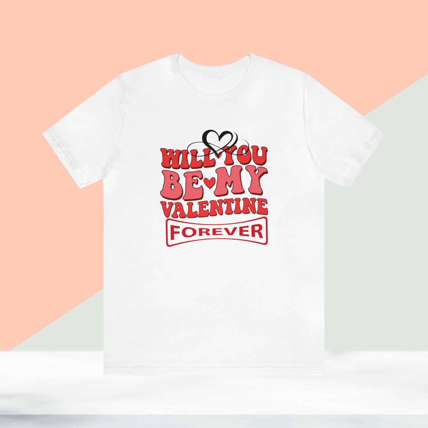 Happy valentines day Unisex Jersey Short Sleeve Tee