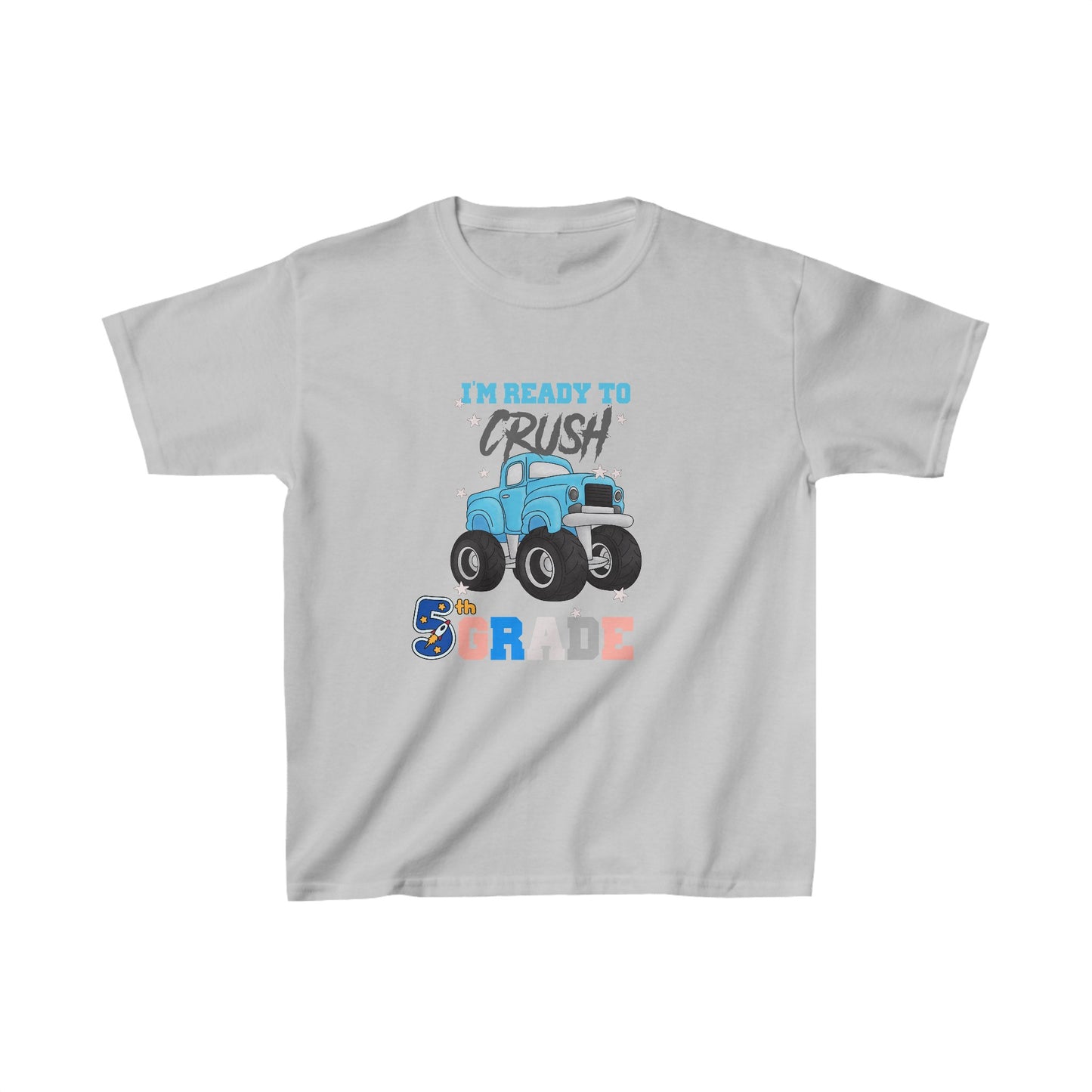 I Am Ready To Crush 5th Grade Back To School Kids Heavy Cotton™ Tee, Back to school Kids Shirt, 1st Day Of School Shirt, Back To School Cotton T-Shirt.