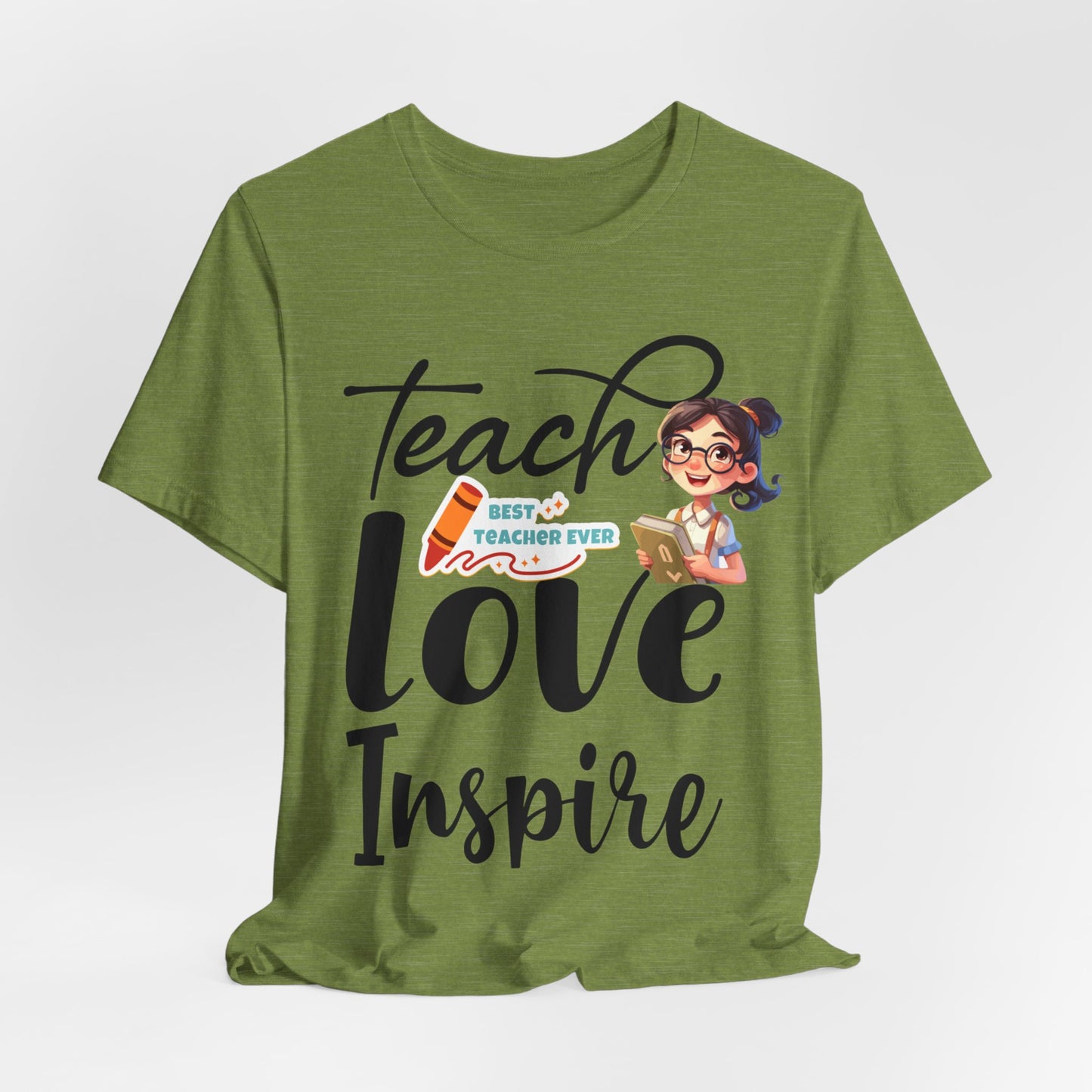 Teach Love Inspire T-shirt, Hello Teacher T-Shirt, Back To School T-Shirt, Teach Love Inspire Teacher Shirt, Teacher Back To school unisex jersey short sleeve.First Day Vibes T-Shirt.
