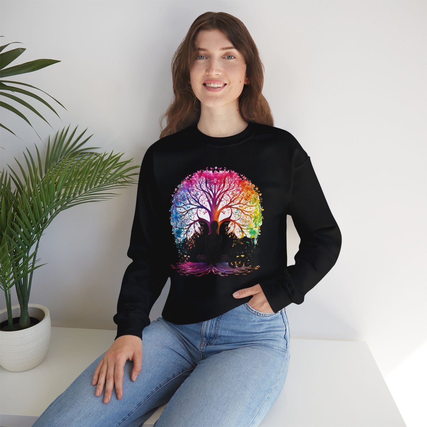 Focus On The Good Yoga unisex heavy blend crewneck sweatshirt,Yoga workout Sweatshirt,Yoga lovers Sweatshirt, Yoga Instructor Gift, Gym Sweatshirt, Gift For Yoga lovers, Gift For Yogi.