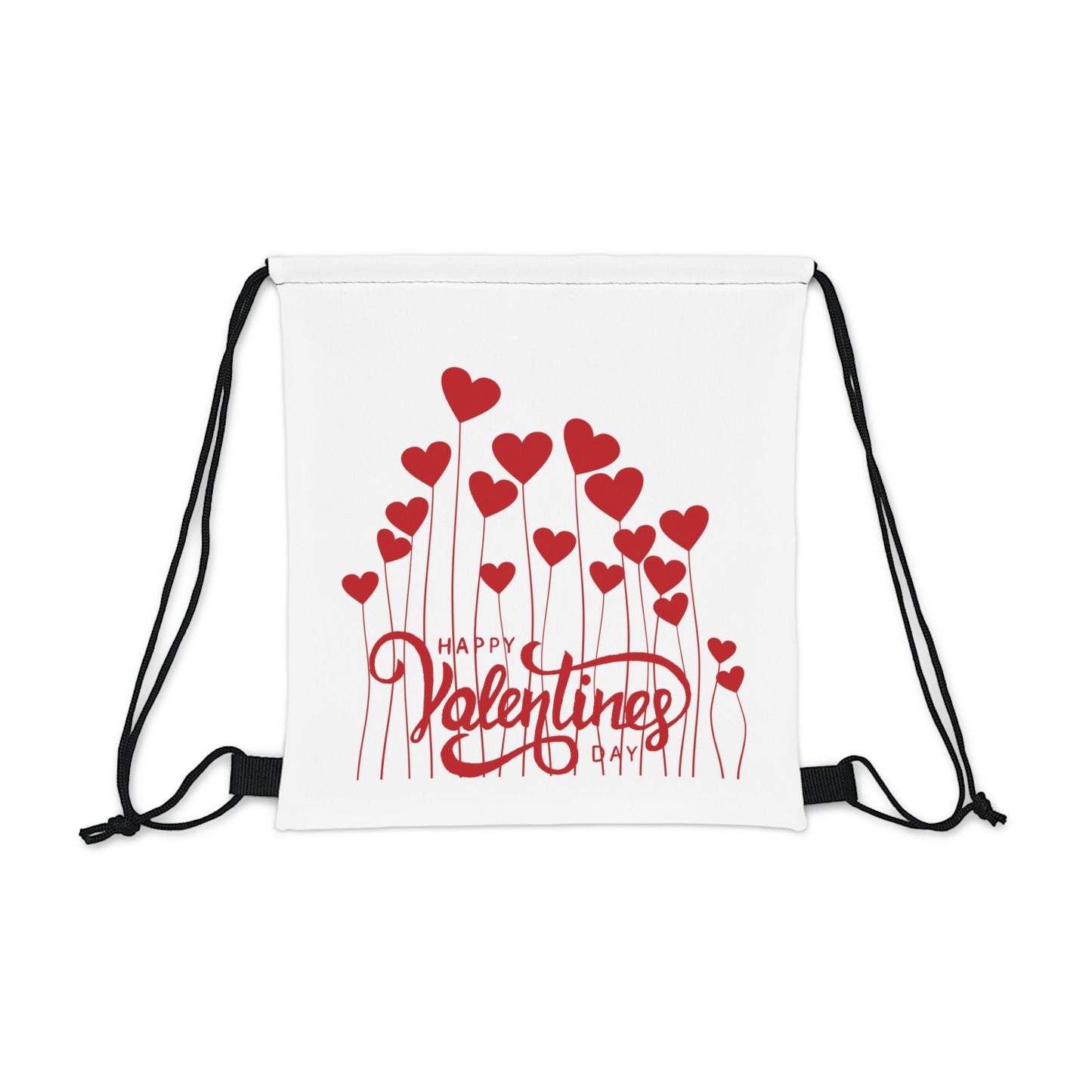 Happy Valentines Day Drawstring Bag