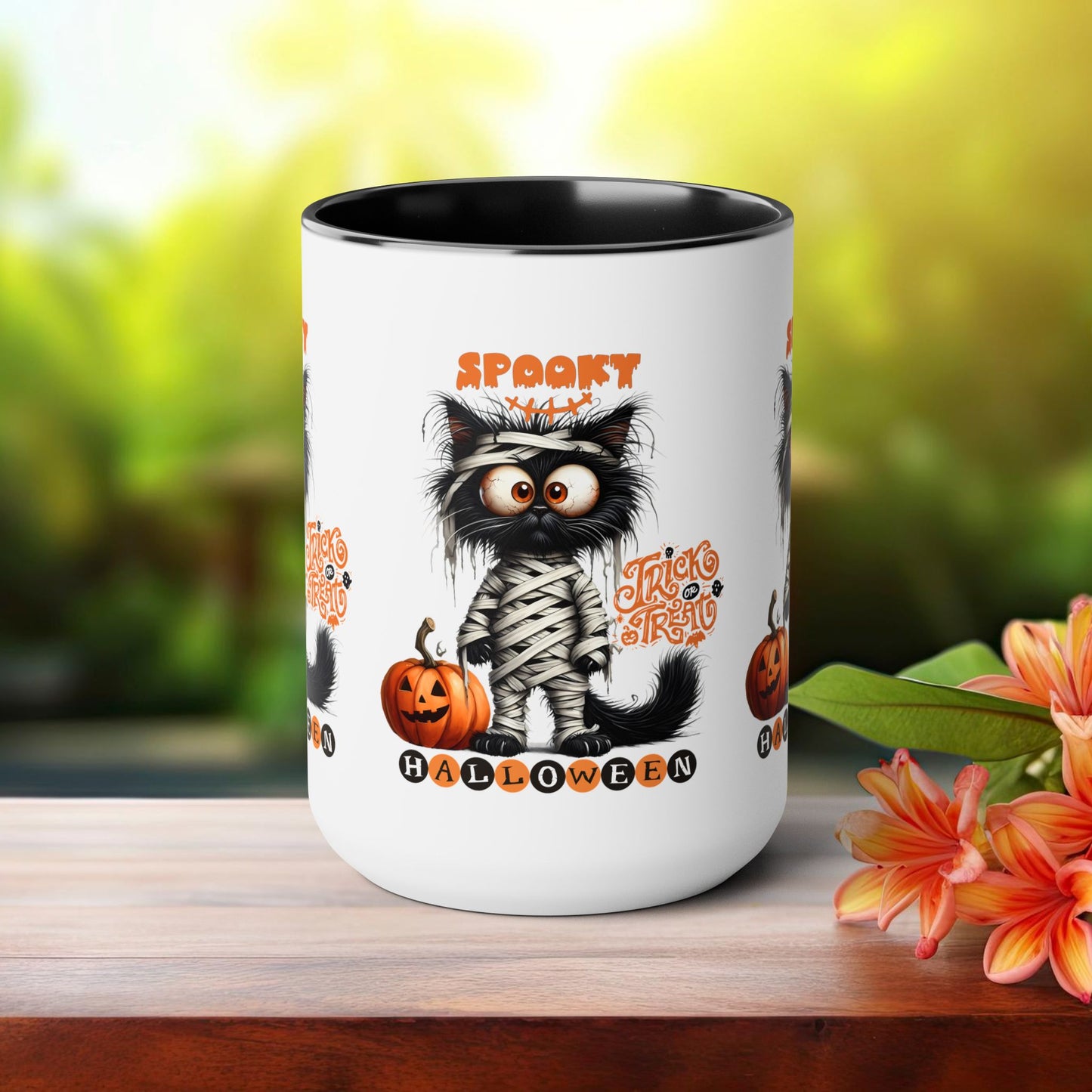 Spooky Halloween Coffee Mug, Let's Go Halloween Coffee Mug, Trick or Treat Halloween Coffee Mug, Cute Ghost Coffee Mug, Spooky Season Halloween Coffee Mug.