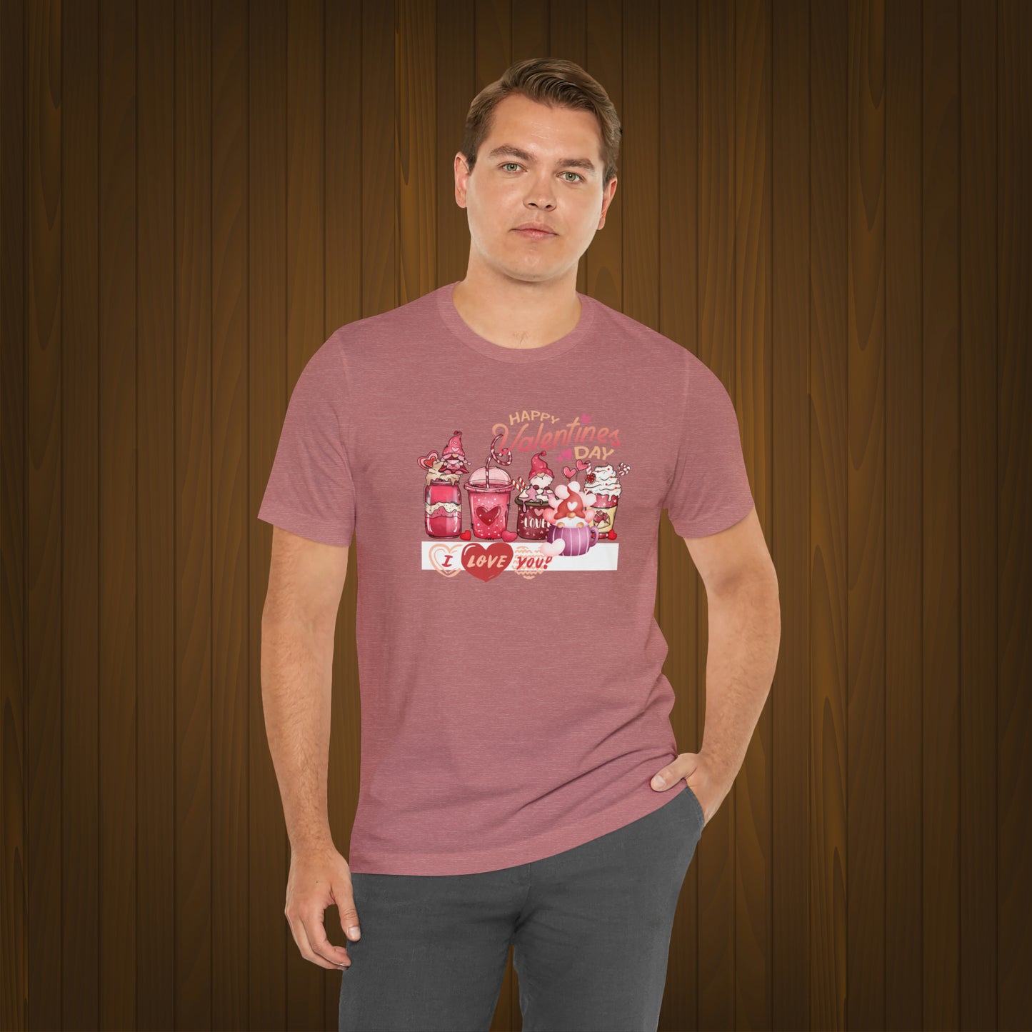 Happy valentines day Unisex Jersey Short Sleeve Tee