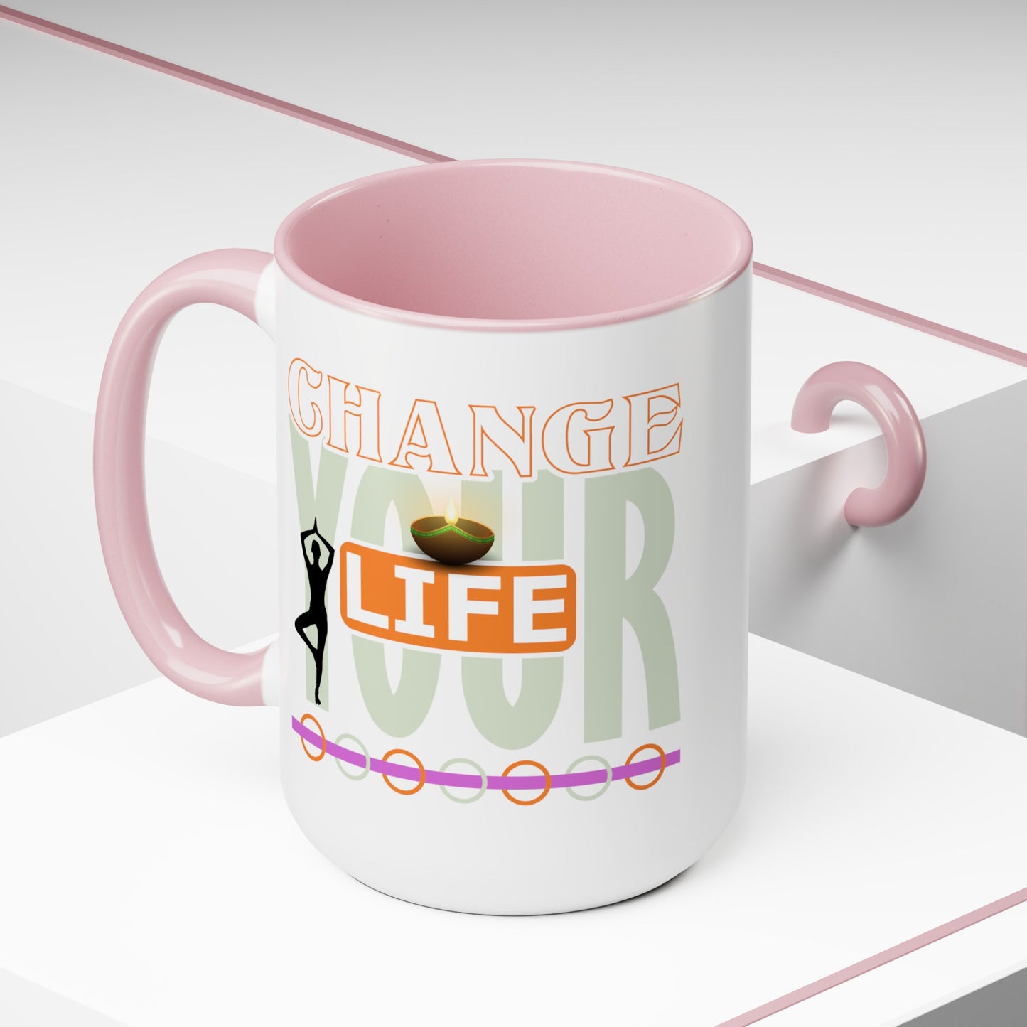 Change your Life Yoga Coffee Mug, Cute Yoga Coffee Mug, Yoga lovers Coffee Mug, Yoga Instructor Gift, Gift For Yoga lover, Gift For Yogi.