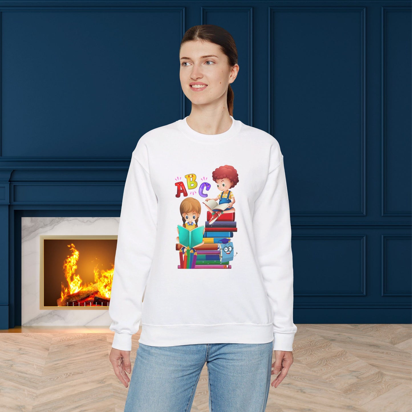 We Love Teachers Sweatshirt, Back To school unisex heavy blend crewneck sweatshirt, Teacher Back To school Sweatshirt. First Day Vibes Sweatshirt.