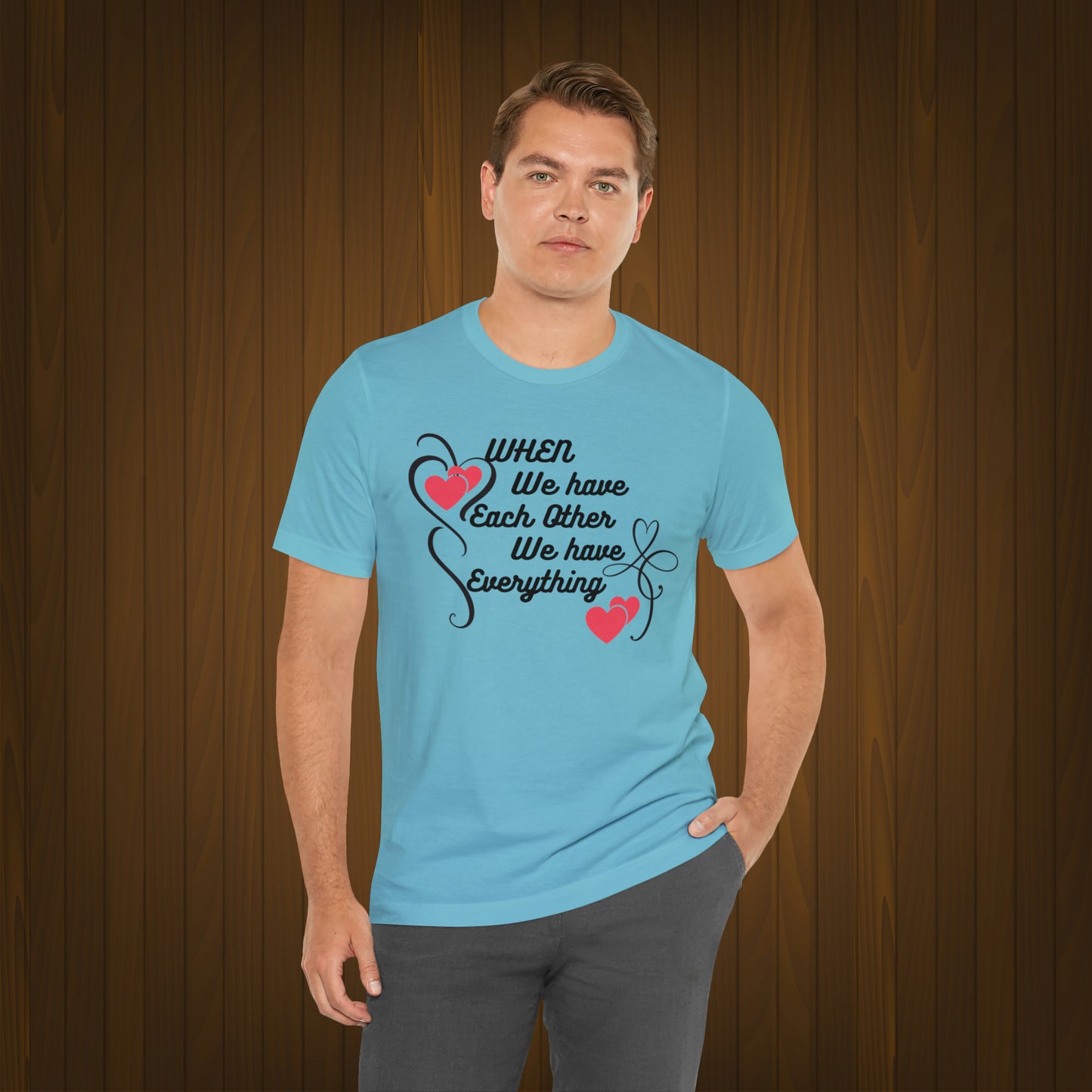 Happy valentines day Unisex Jersey Short Sleeve Tee