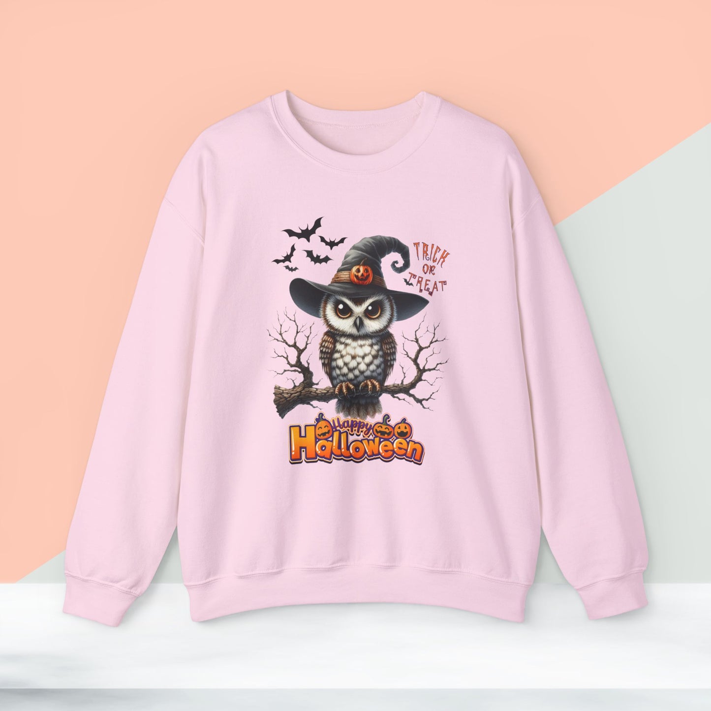 Happy Halloween Sweatshirt, Happy Halloween Sweatshirt - Unisex Heavy Blend Crewneck, Halloween Sweatshirt, Cute Spooky Ghost sweatshirt.